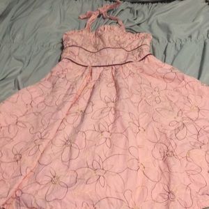 Floral Sequin Sundress Dress